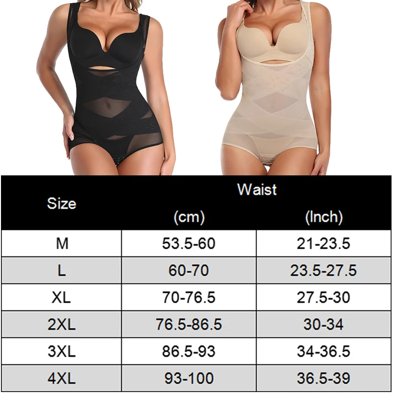 Fajas Reductoras Kvinder Magic Body Shaper Modelador Cinture Cinta Shapewear Bodysuit Corset Slankende Underbukser Talje Trimmer OS