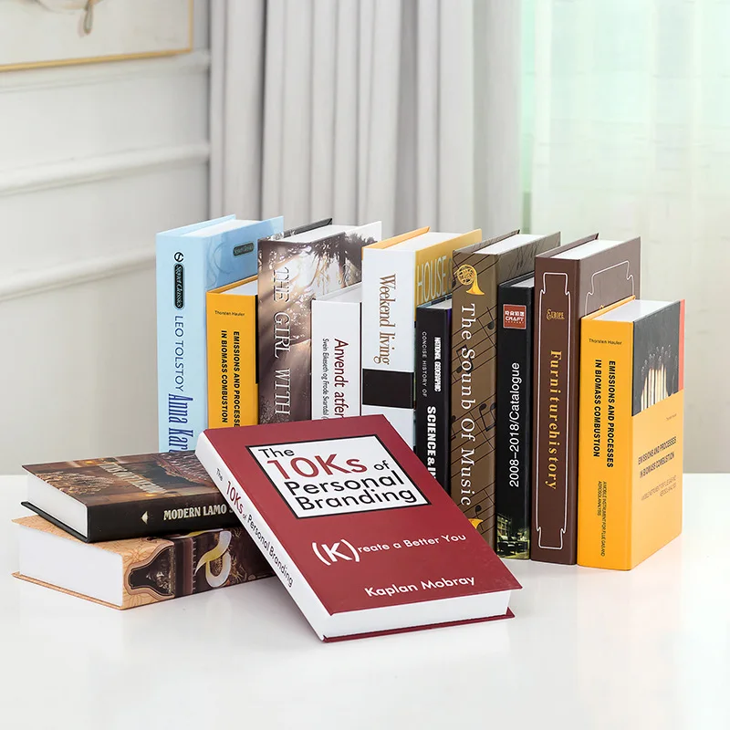 Falske Bøger til Dekoration Sæt Moderne Simulering engelsk Bog Home Decor Club Hotel Model Værelses Undersøgelse Bløde Fashion Designer Bøger