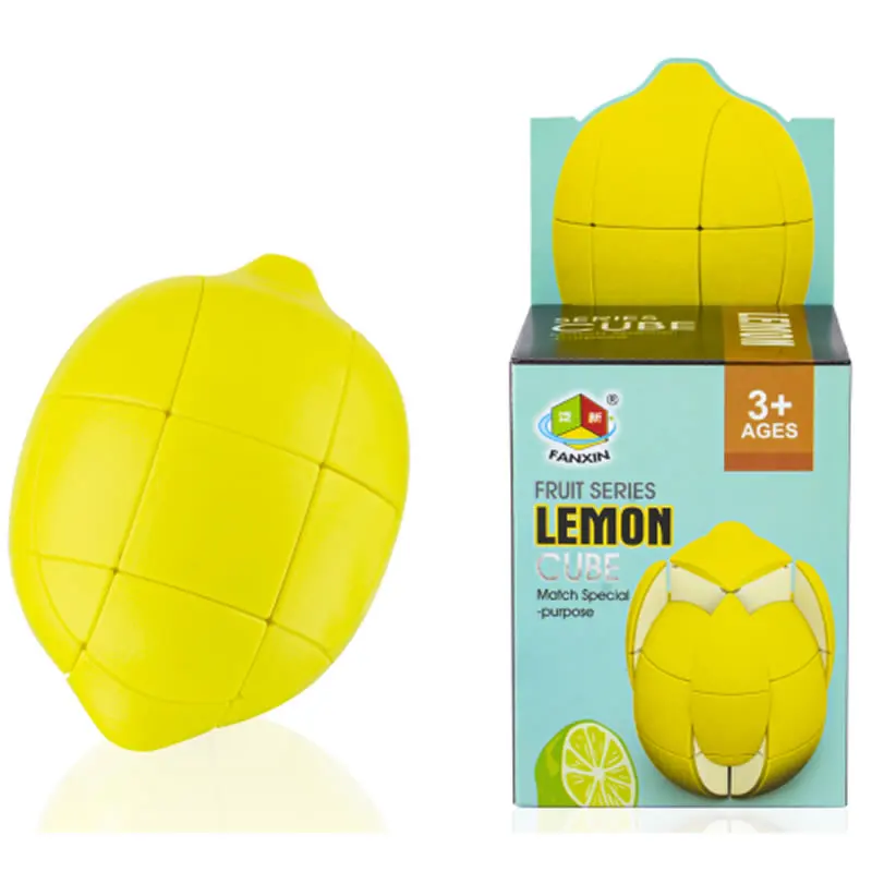 FanXin Frugt Æble/Banan Citron/Magic Cube Professionelle Hastighed Puzzle Forestille Antistress Pædagogisk Legetøj Til Børn Gave