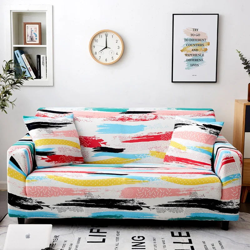 Farve udskrivning Stramme Wrap Sofa Dække Elastisk Behov For Sofa Dække, Hvis L-style Gennemskåret Sofa Dækker