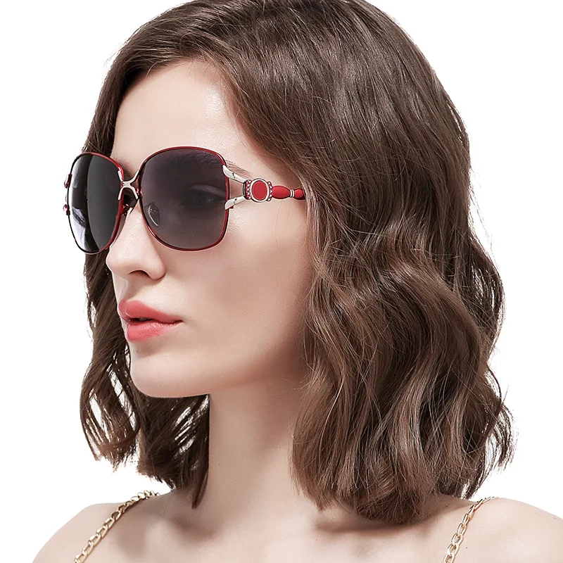 FENCHI Polariseret Kvinders Solbriller 2020 Legering UV400 Høj Kvalitet Retro solbriller Kørsel Briller Til Mænd/Kvinder