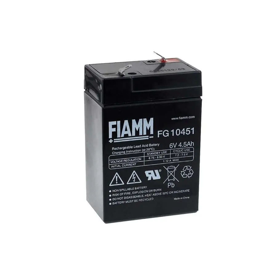 FIAMM batteri til Peg Perego Feber Injusa Smoby Diamec 6V 4 5Ah1