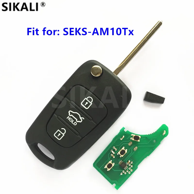 Fjernbetjening Nøgle til SEKS-AM10Tx for CE-0678 Sender ASSY 433-EU-TP Bil Keyless Entry Key Fobik 433MHz til KIA