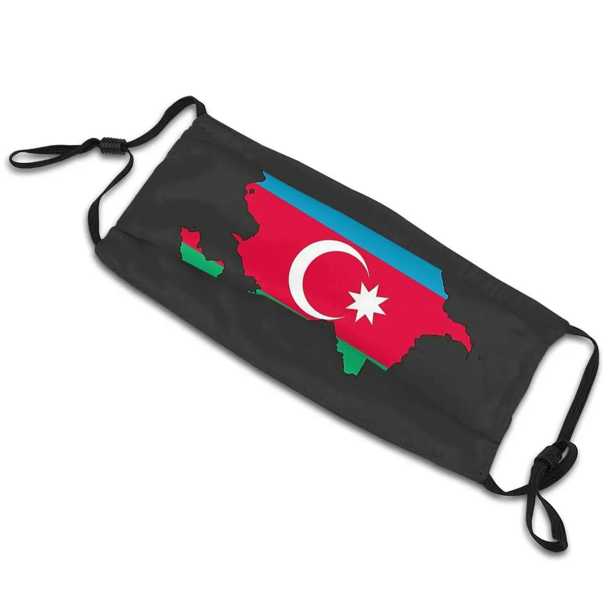 Flag, Kort Aserbajdsjan Maske Mænd Ikke-Disponible Ansigt Maske Anti Støv Beskyttelse Åndedrætsværn Maske