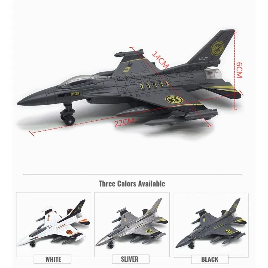 Fly Model Legetøj Legering ABS Simulering Amerikanske Kampfly F-16 F-35 Lyd Og Lys til Militære Fly Model Legetøj Til Drenge