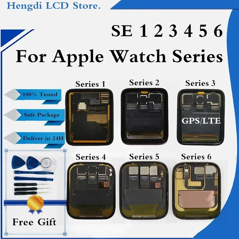 For Apple-Ur Serie 4 Serie 5 LCD-Skærm Til Apple Ur 1 Serie 2 LCD-Touch Screen Til iWatch 3 iWatch 6 Display