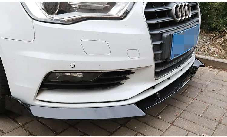 For Audi A3 Body kit spoiler 2016-2018 For Audi A3 ABS Bageste læbe hækspoiler forreste Kofanger Diffuser Kofangere Protector