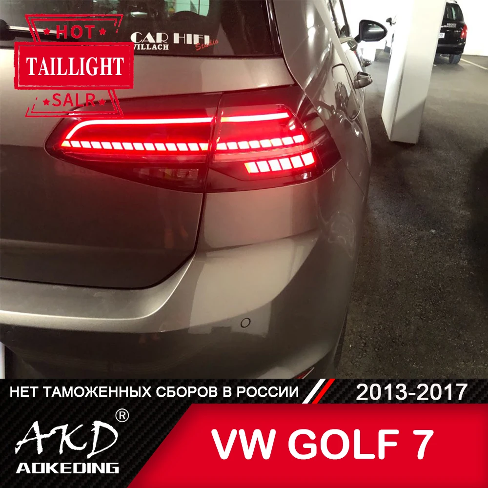 For Bil VW Golf 7 baglygten 2013-2017 LED tågelygter Dag Kører Lys DRL Tuning Bil Tilbehør Golf7 Mk7 baglygter