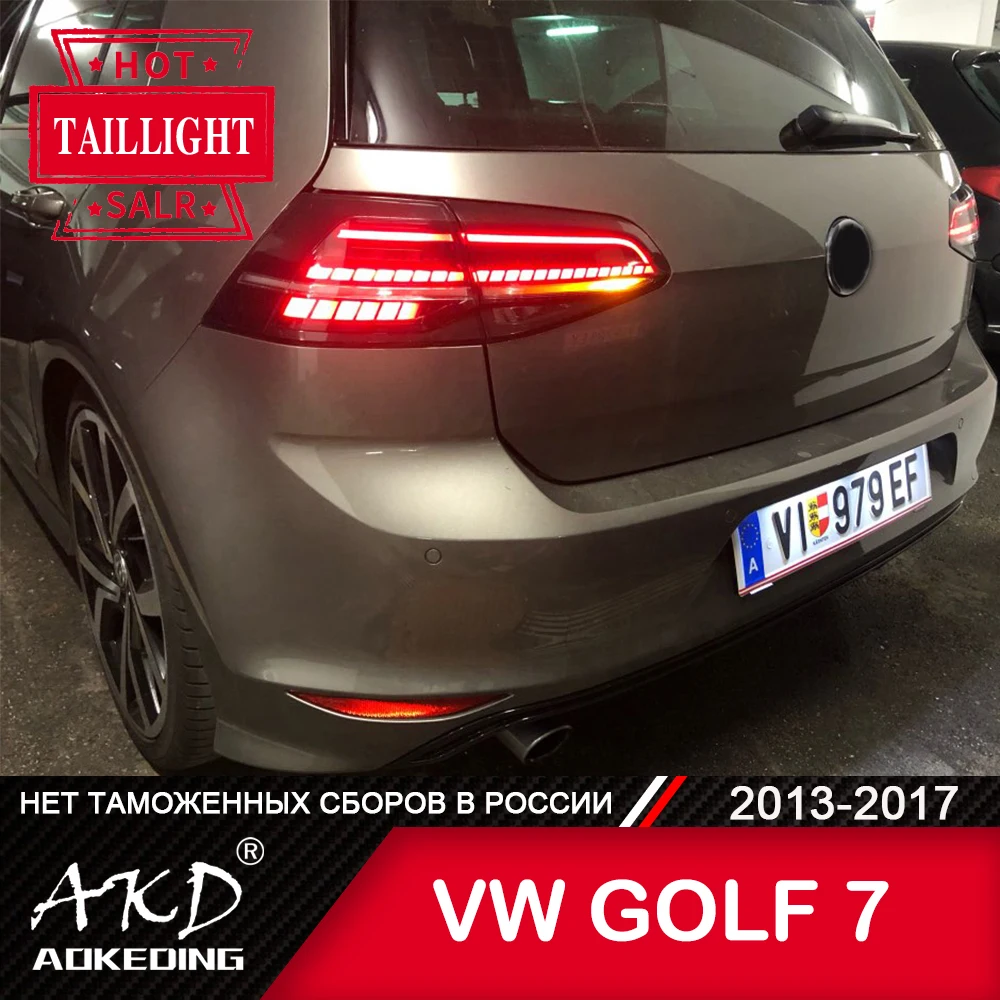 For Bil VW Golf 7 baglygten 2013-2017 LED tågelygter Dag Kører Lys DRL Tuning Bil Tilbehør Golf7 Mk7 baglygter