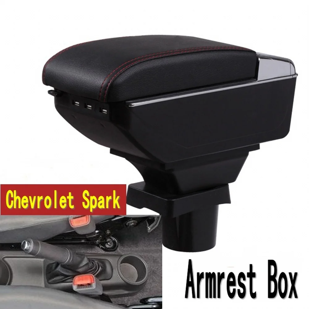 For Chevrolet Spark III armlæn max centrale Lagre indhold Aveo T200 boks, armlæn med kopholder askebæger Generiske model