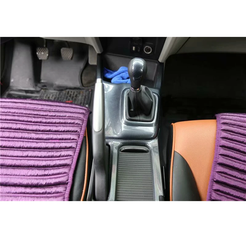 For Honda Civic 9 MT 2012 2013 Bil Gear Shift-Knap Dæksel Klistermærker Indvendige Bil Tilbehør ABS kulfiber Stil