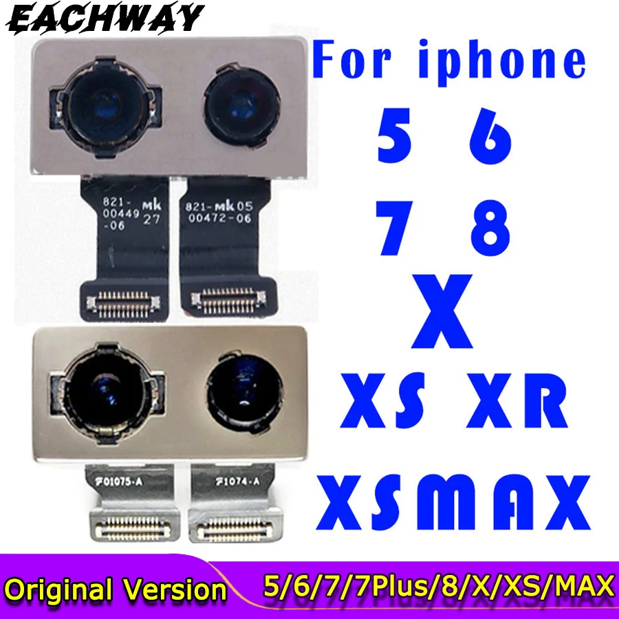 For iphone-X Tilbage Big Bag Kameraet Board Flex Kabel til iPhone 5 SE 5c 5s 6 6 Plus 6S 6S Plus 7 7 Plus 8 XS Max Kamera Moduler