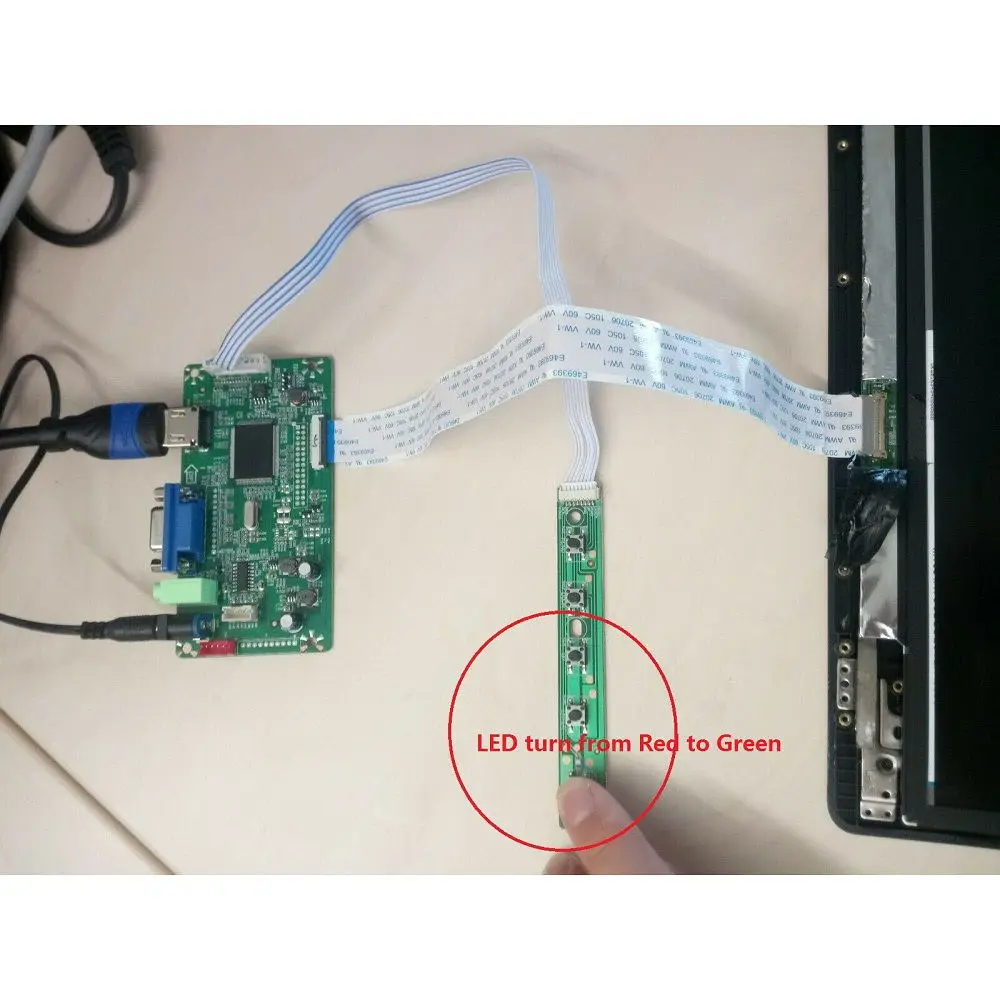 For LP173WF4-SPF3 Controller board 30Pin KIT VGA LCD-EDP overvåge 17.3