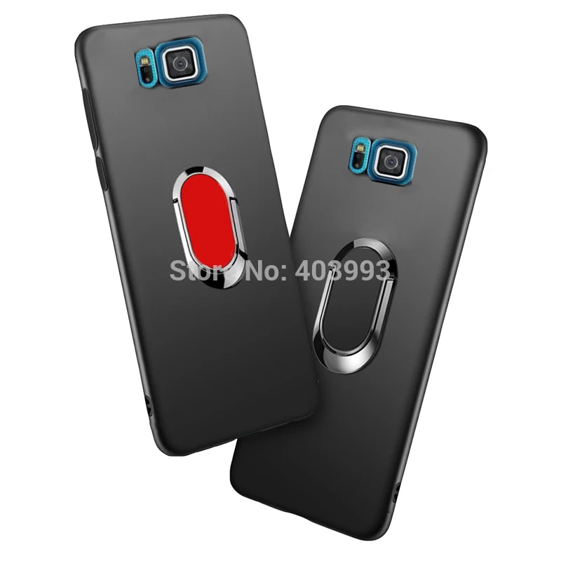 For Samsung Galaxy Alpha Tilfælde Finger Ring Magnet Mat Protector Coque Til Samsung Galaxy Alpha Sm G850F G850 Sm-G850F