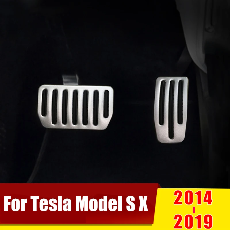 For Tesla Model S Model X-2016 2017 2018 2019 PÅ Speederen, Bremsen Fodstøtte Pedaler Dække Sagen Puder Trim Tilbehør