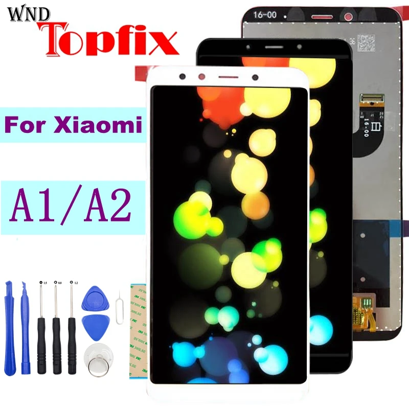 For Xiaomi Mi 5X 6X LCD-Display Forsamling Touch Screen Panel Reservedele Til Xiaomi Mi A1 A2 LCD -