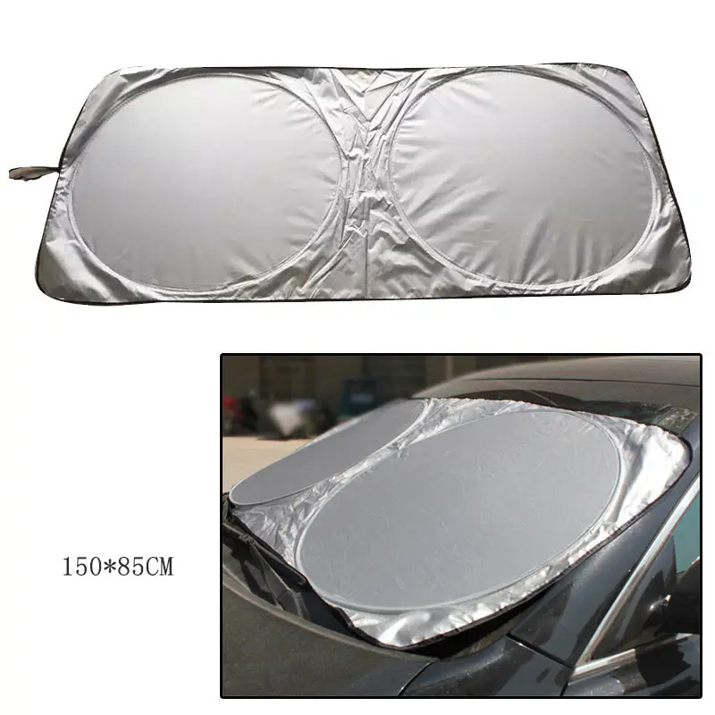 Forruden solsejl Foran Vinduet Visir Dække Parasol Sølv Folie Anti UV-Reflektor for auto tilbehør