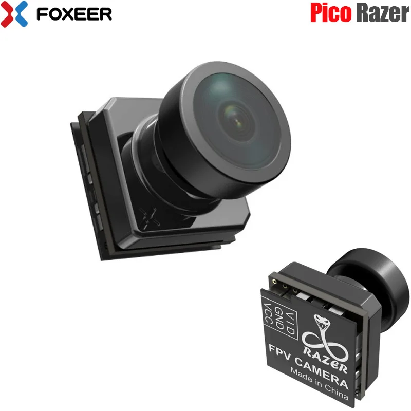 Foxeer Pico Razer 1200TVL 1/3 CMOS-1,8 mm 160degree FOV Day&Night Flight 12*12 mm for RC FPV Tinywhoop Cinewhoop Kanalen Drone