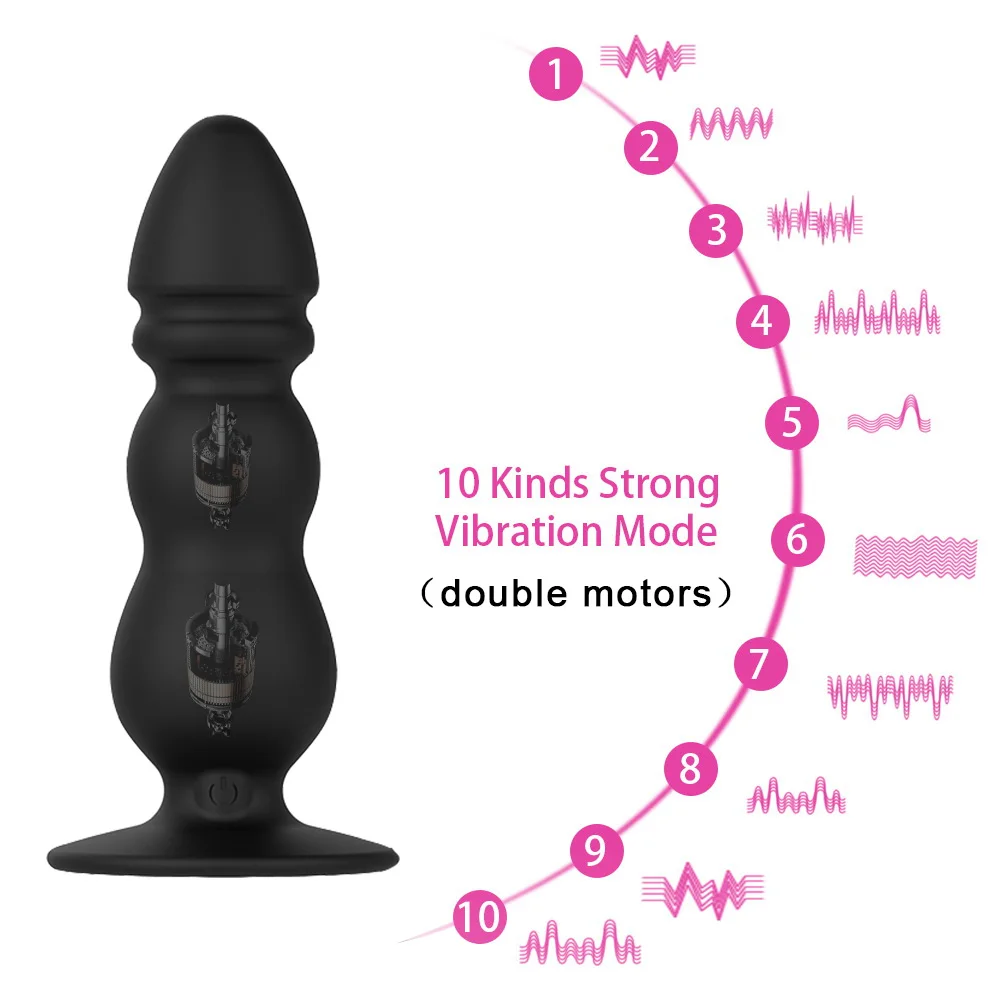 G-spot Stimulator 10 Speed Sex Legetøj til Kvinder Erotisk Prostata Massager Vibrator Anal Plug Med Stærk Sugekop Voksen Produkter