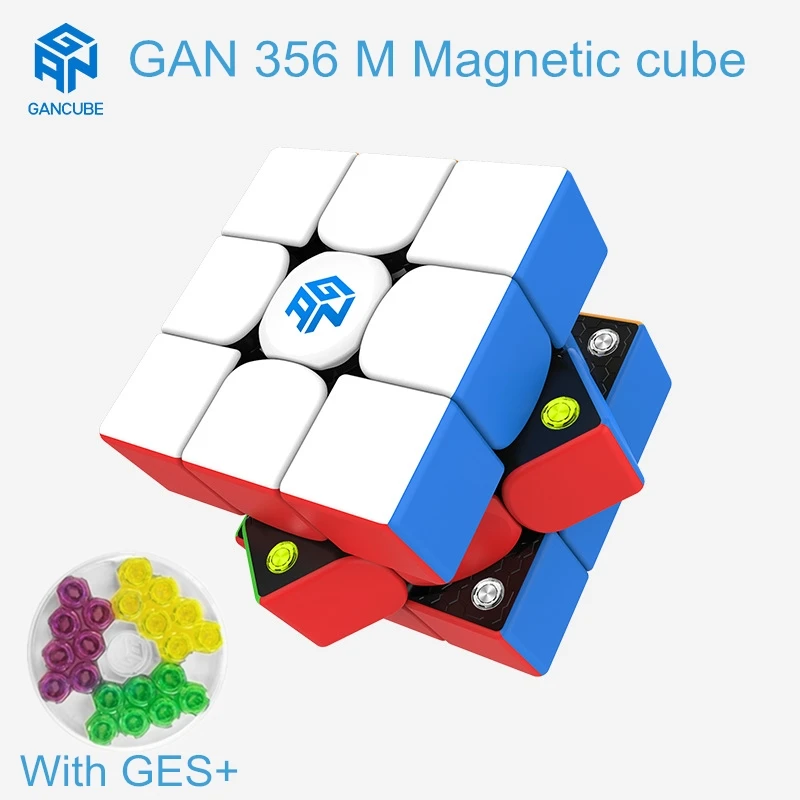 GAN 3x3x3 terning Magnetiske pyramide magiske terning 3*3*3 Speed cube GAN 356 RS Magic cube GAN 356 M 3x3x3 Puslespil cubo magico Game cube