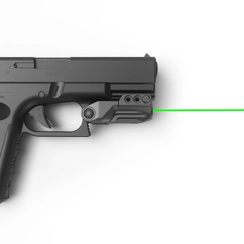 Genopladelige Grøn Laser sigte med Konstant Puls Output Picatinny Skinne Til Glock 17 Pistol selvforsvar Red Dot Laser