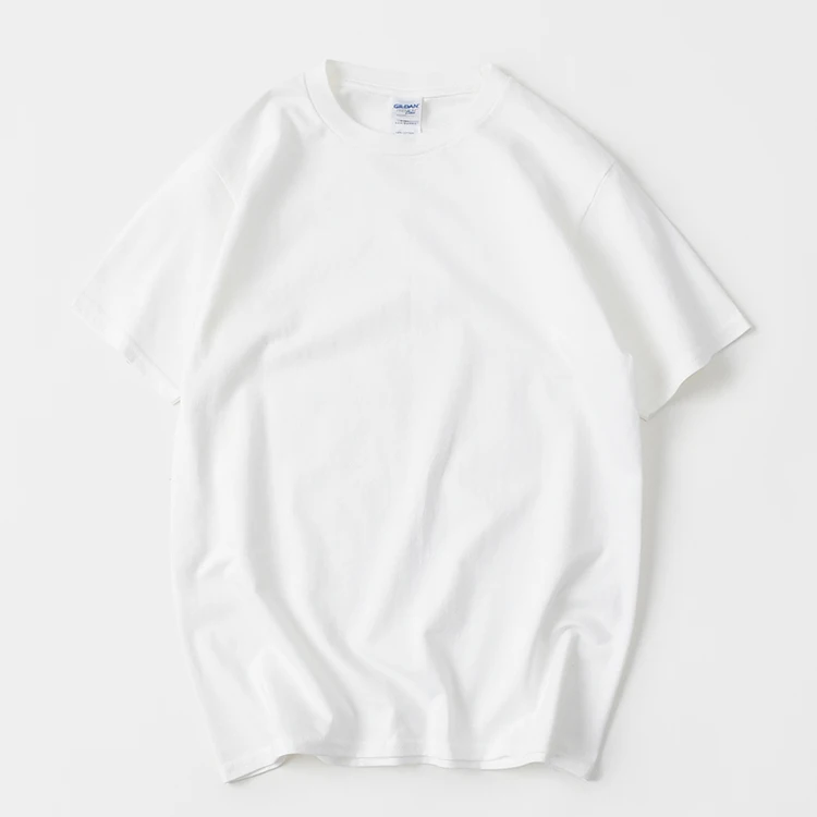 GILDAN ensfarvet T-Shirt Herre Sort Og Hvid bomuld T-shirts, Sommer Skateboard Tee Dreng Skate Tshirt Toppe Europæiske størrelse