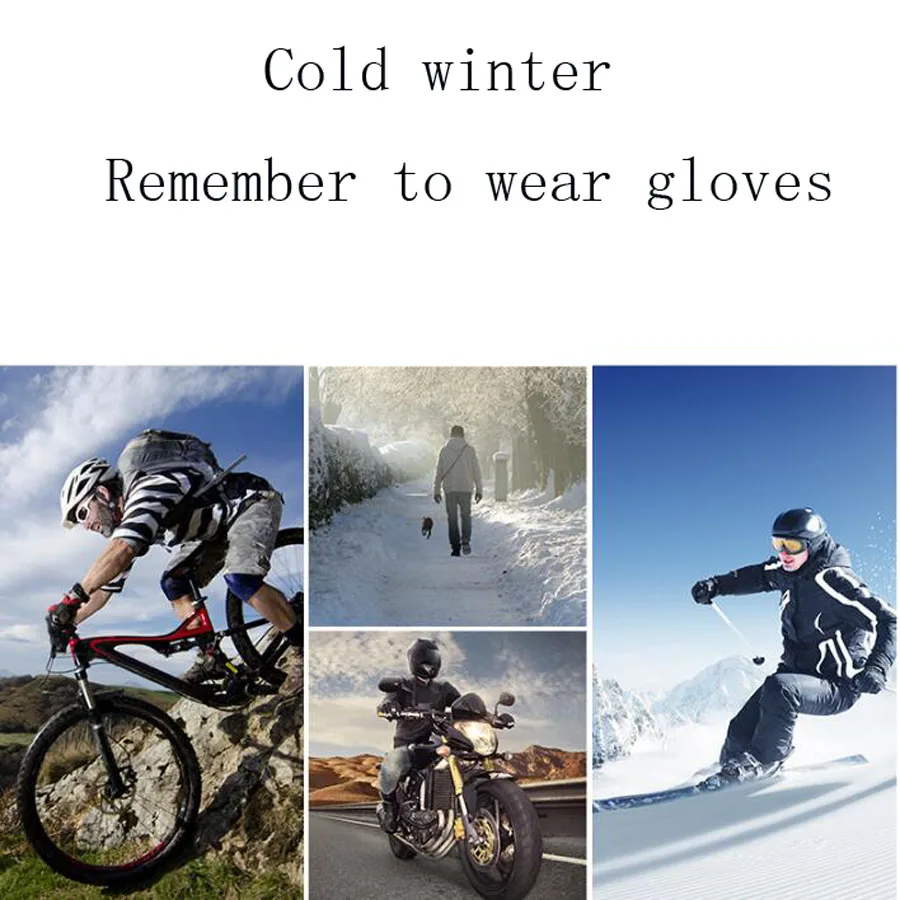 GIYO - 40 ℃ Mænd Ski-Cykling Handsker Vinter Opbevaring af Fleece Opvarmede Handsker Vandtæt Snowboard Handsker Varm Touch Screen Sne Handsker