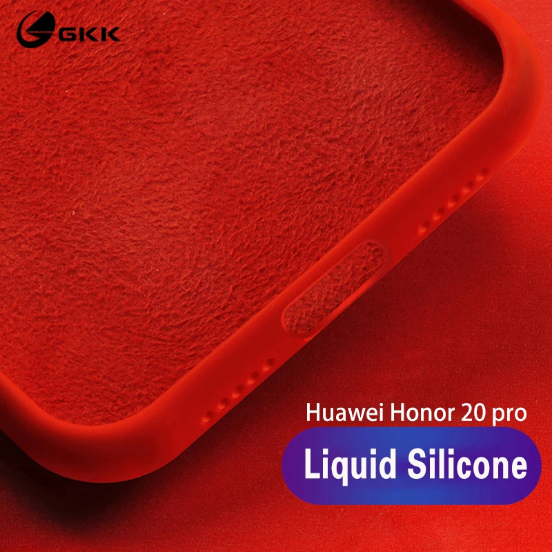 GKK Oprindelige Sag for Huawei Honor 20 Pro Sag Flydende Silikone Silkeagtig Blød Baby-Hud touch Cover til Huawei Honor 20 9X Pro 8X