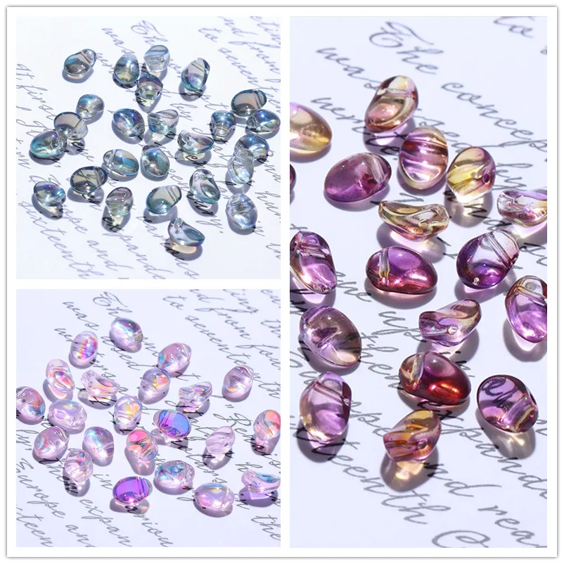 Glitter rhinestone håndværk Uregelmæssige aurora for nail art crystal diy Glas punkt sten dekoration Design for negle perler stone20pc