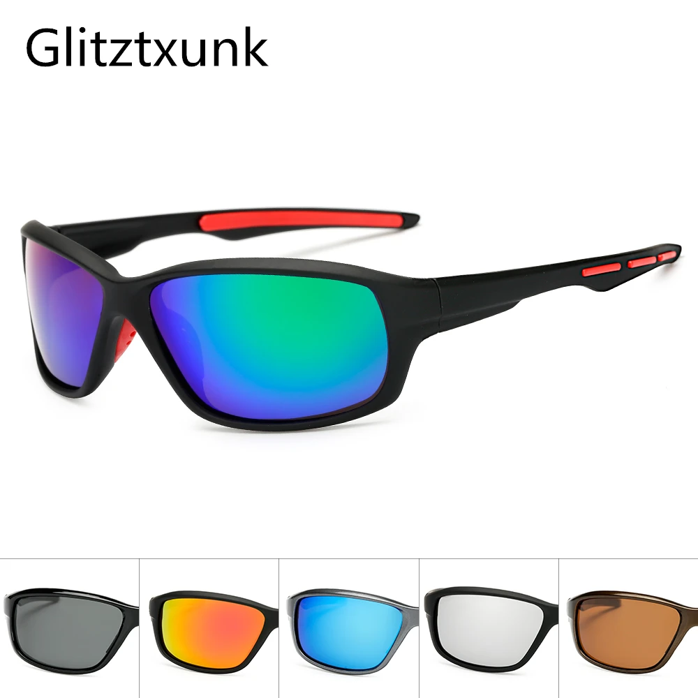 Glitztxunk Polariserede Solbriller Mænd 2019 UV400 Høj Kvalitet Kvadrat Retro solbriller Til Mænd Spejl Vintage Sports-Anti-genskin