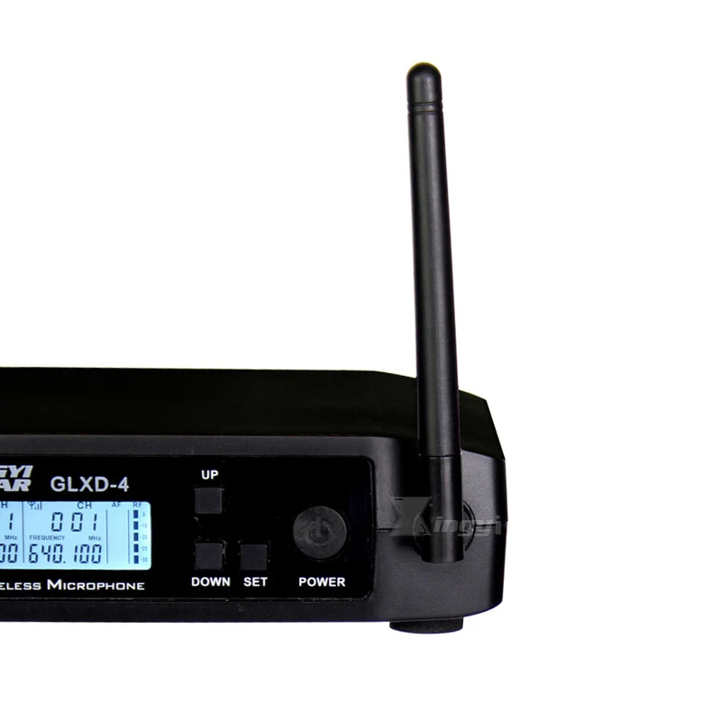 GLXD4 600-650Mhz Justere Hyppigheden UHF Trådløs Mikrofon Professionel Enkelt Ørekrog Headset Mikrofon Til KTV Synge Karaoke System