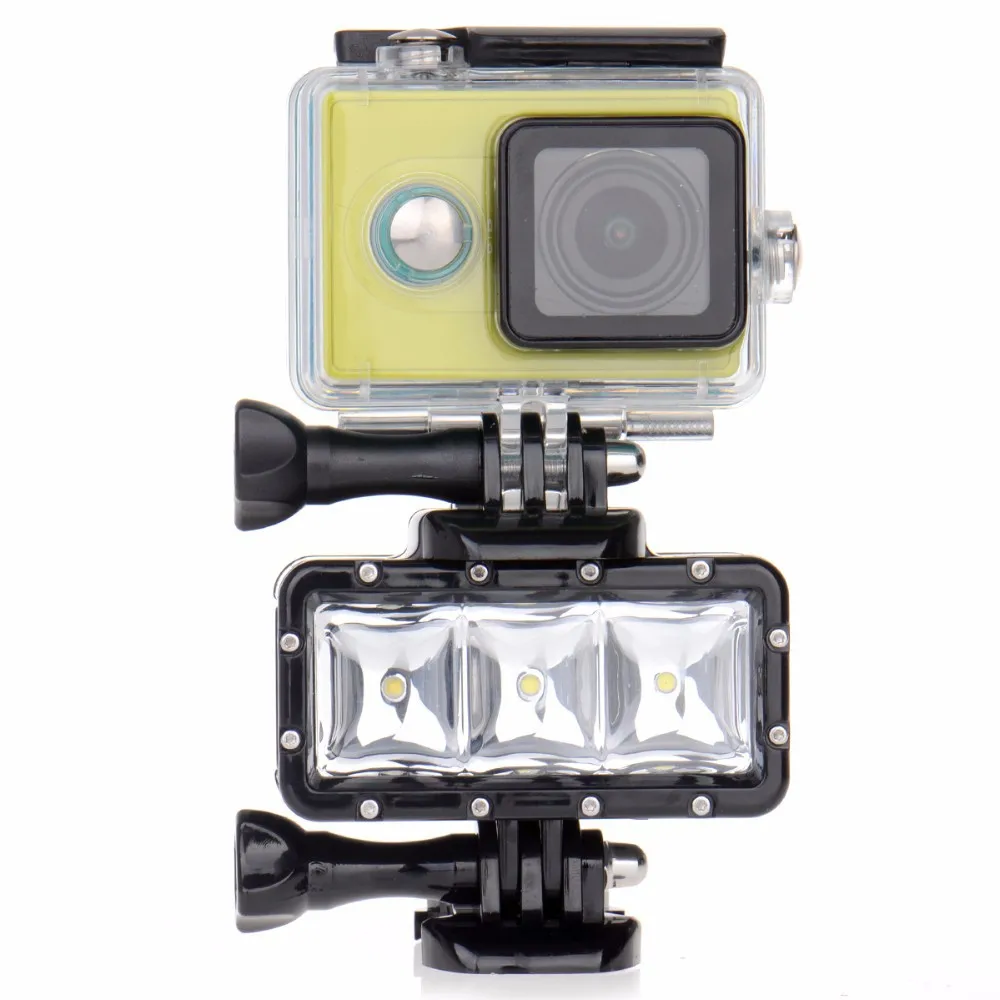 Go Pro Dykning Led-Blitz dykke Lys Underwater lamp (2x Hero4 Batteri) Til GoPro Hero 7 6/5 3 4S for yi 4K SJCAM action-kamera