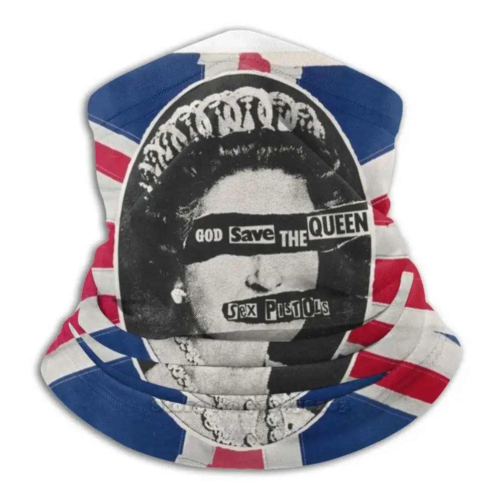 God Save The Queen Tørklæde Bandana Halsvarmer Hovedbøjle Cykling Maske London Calling Punk Rock, Punk God Save The Queen