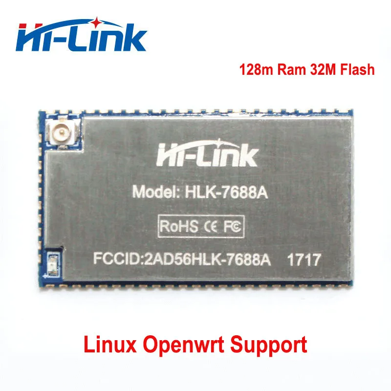 Gratis forsendelse Hot salg UART til Ethernet openwrt/linux wifi Wireless mini router modul MT7688 ram 128 flash 32