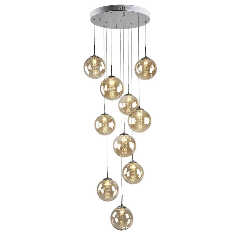 Gratis Forsendelse Nordiske Glas Ball Pendel Lampe, Enkelt Krystal Lampe G4 AC220V Dekoration Stue Lys Luksus Lys Armatur