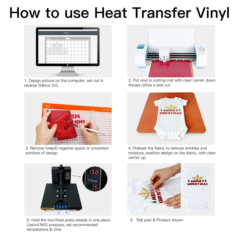 Gratis levering 1 ark 25cmx50cm Glitter heat transfer vinyl varmen tryk på cutting plotter HTV Strygejern På Film DIY