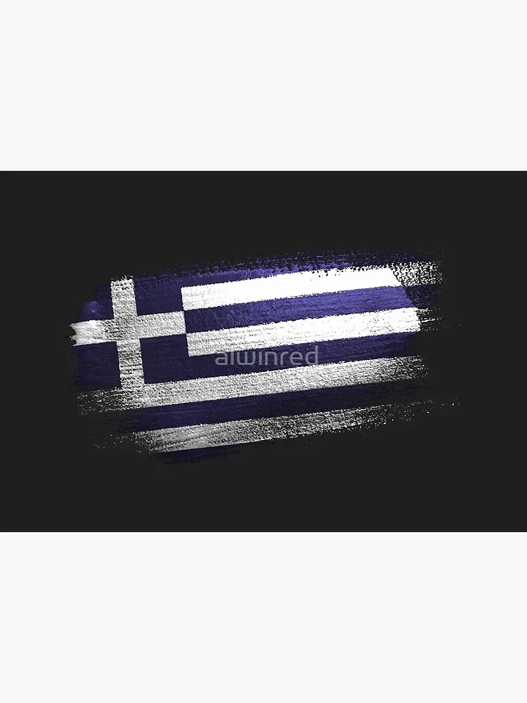 Grækenland Penselstrøg Græske Flag Face Mask Filter Lomme Klud Genanvendelige Vaskbar