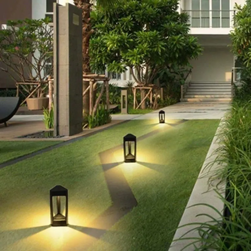 Græsplæne lys udendørs haven lampe led lawnlighting inventar offentlig gade hjem villa have liggende Luminaria