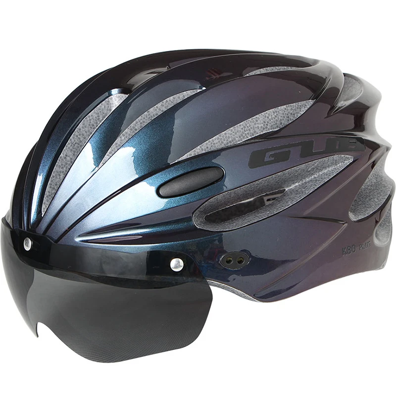 GUB K80 Cykling Hjelm med Visir Magnetiske Beskyttelsesbriller Helstøbt-formstøbt 58-62cm for Mænd MTB Road cykel Cykel Hjelm