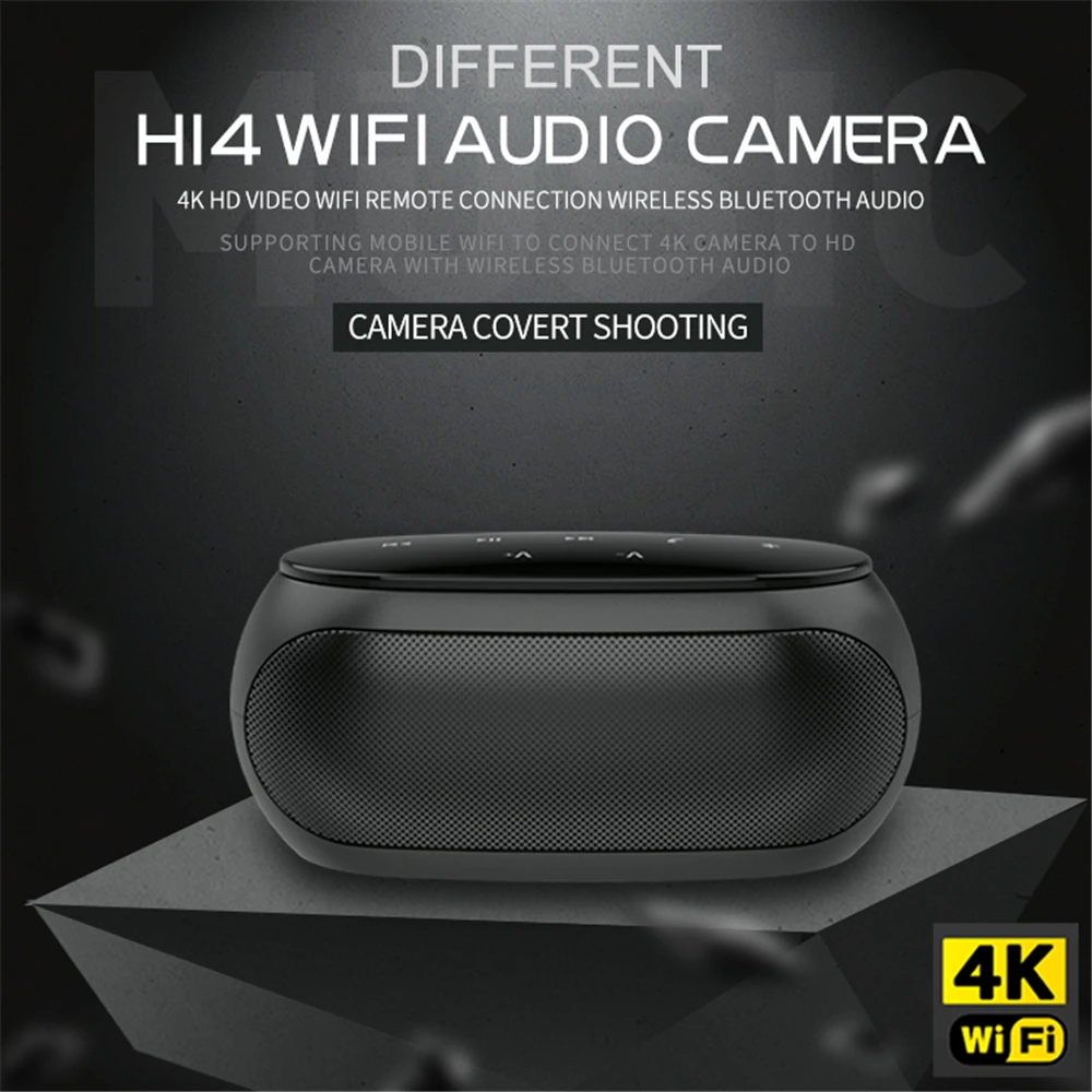 H14 HD Mini Wifi Kamera Med Night Vision Trådløse IR Bluetooth Bærbare Udendørs Højttaler Loop Alarm Video-Camcorder