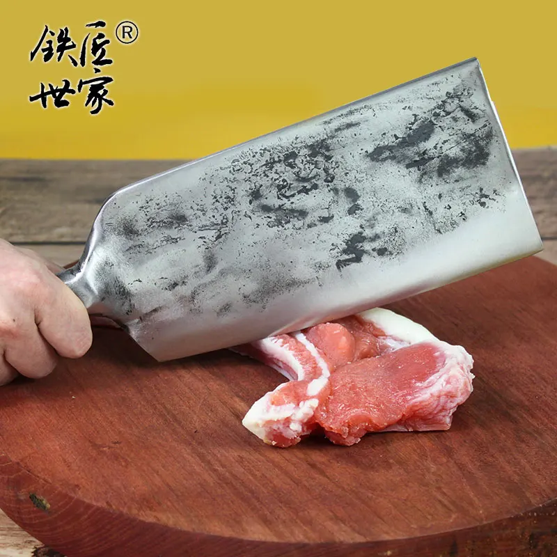 Hakkekniv i rustfrit stål håndlavet smedet multi-funktionelle udendørs kniv cleaver hakke knogle kniv fisk, kød kniv нож