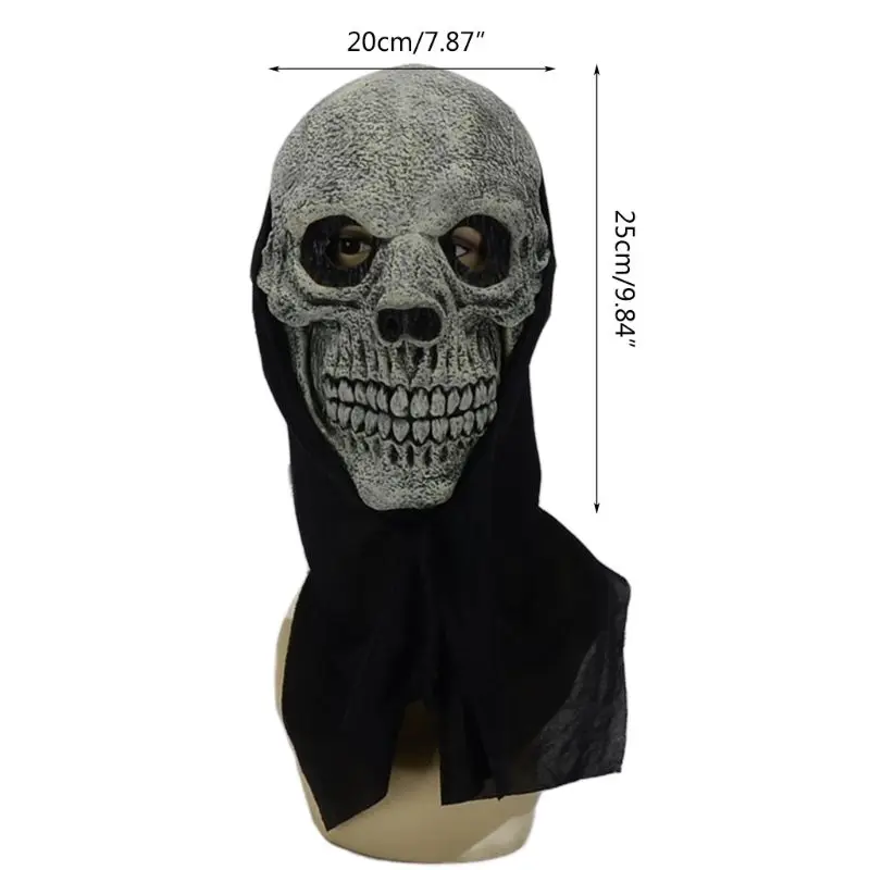 Hong Kong anbefale jøde På tilbud! Halloween Realistiske Kranie Skelet Skræmmende Maske Ghost Fuld  Ansigtsmaske, Cosplay Kostume - Top > Iderammer.dk