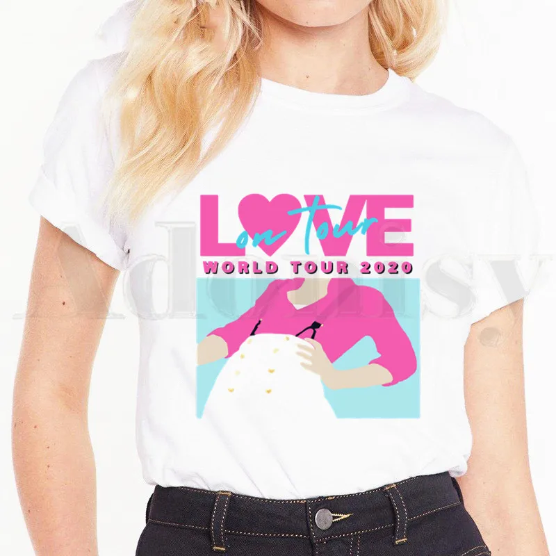 Harry Styles Fin Linje, koreanere Hip Hop Kvinder T-Shirt Harajuku Kvindelige kortærmet T-shirt til Sommeren Tshirt Tøj