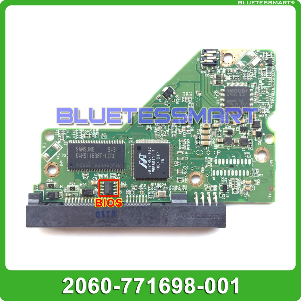 HDD PCB logic board 2060-771698-001 REV P1 for WD 3.5 SATA harddisk reparation-data recovery