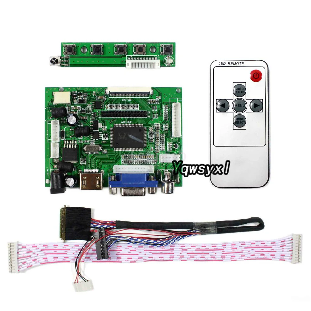 HDMI+VGA 2AV Control Board Kit til B101AW03 V0 V. 0 / B101AW03 V1 V. 1 1024X600 LCD LED skærm Driver yrelsen