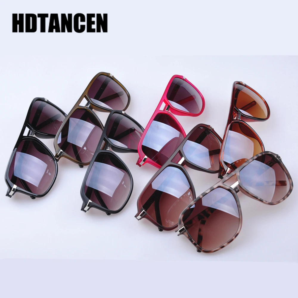 HDTANCEN Mode Mænd Kvinder Cool Square Stil Gradient Solbriller Kørsel Vintage Brand Design Billige solbriller Oculos De Sol