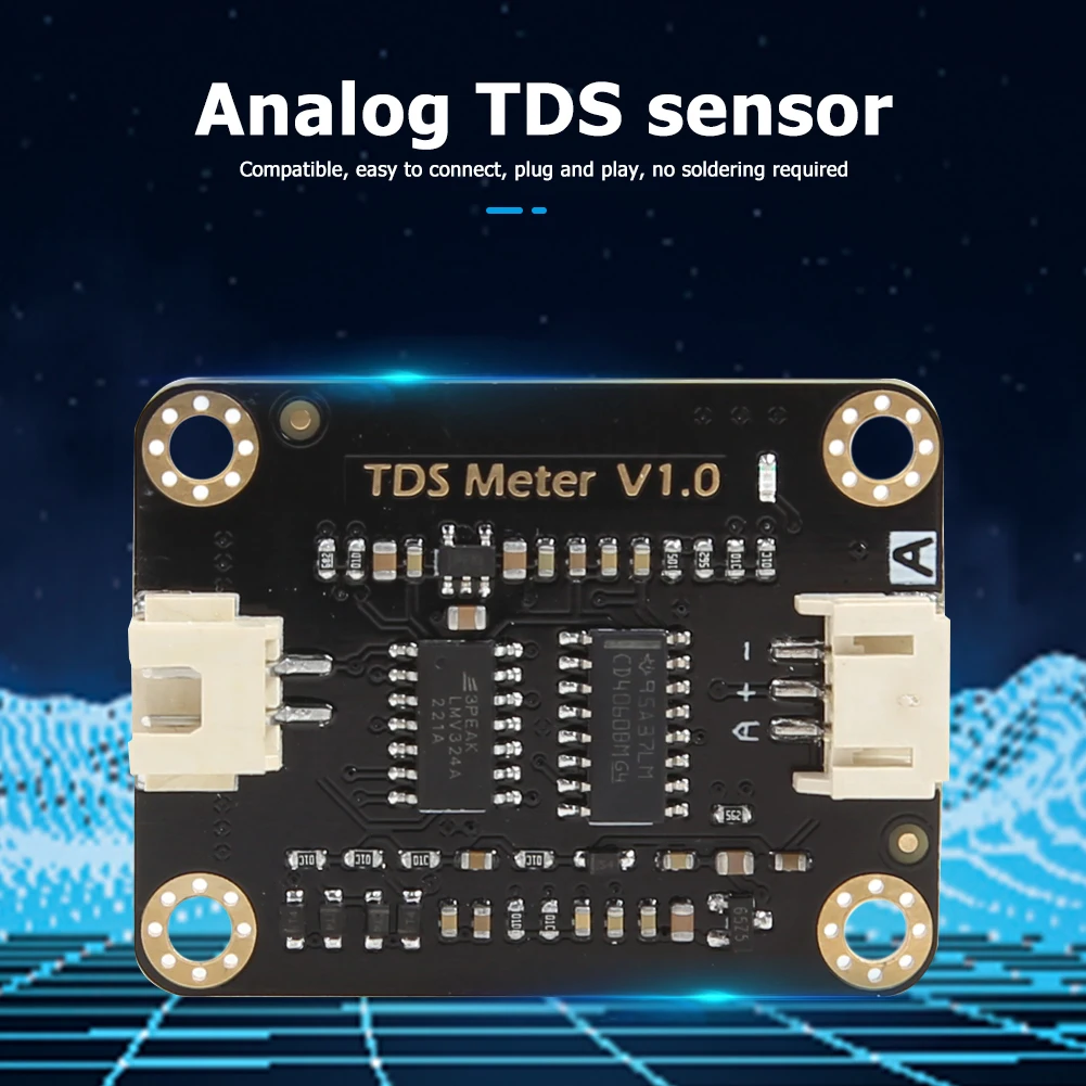 Helt Ny Analog TDS Sensor Vand, Ledningsevne Detektor til Arduino Flydende Opdagelse Overvågningen af vandkvaliteten Modul Tilbehør