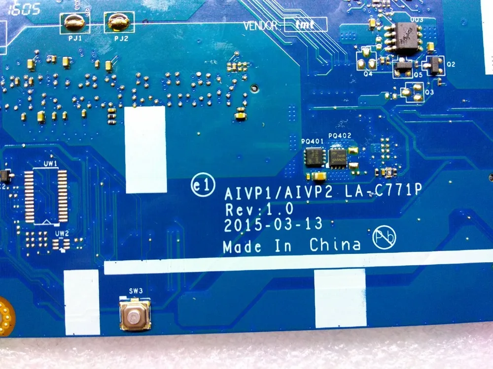 Helt nye AIVPI / AIVP2 LA-C771P bundkort til Lenovo 100-15IBY B50-10 notebook bundkort CPU N2840 DDR3 test arbejde