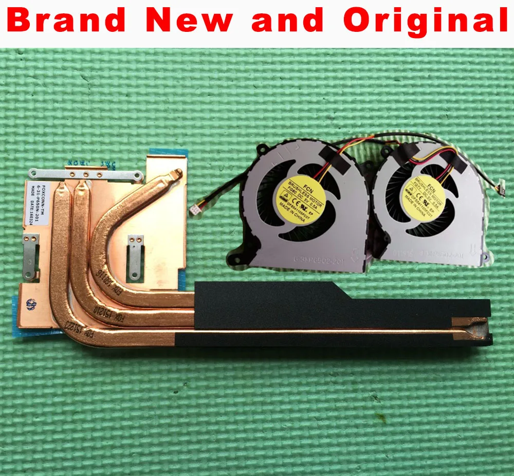 Helt Nye og original heatsink ventilator til Clevo P650N Z7 Z8 laptop køler radiatoren termisk modul 6-31-P650N-201