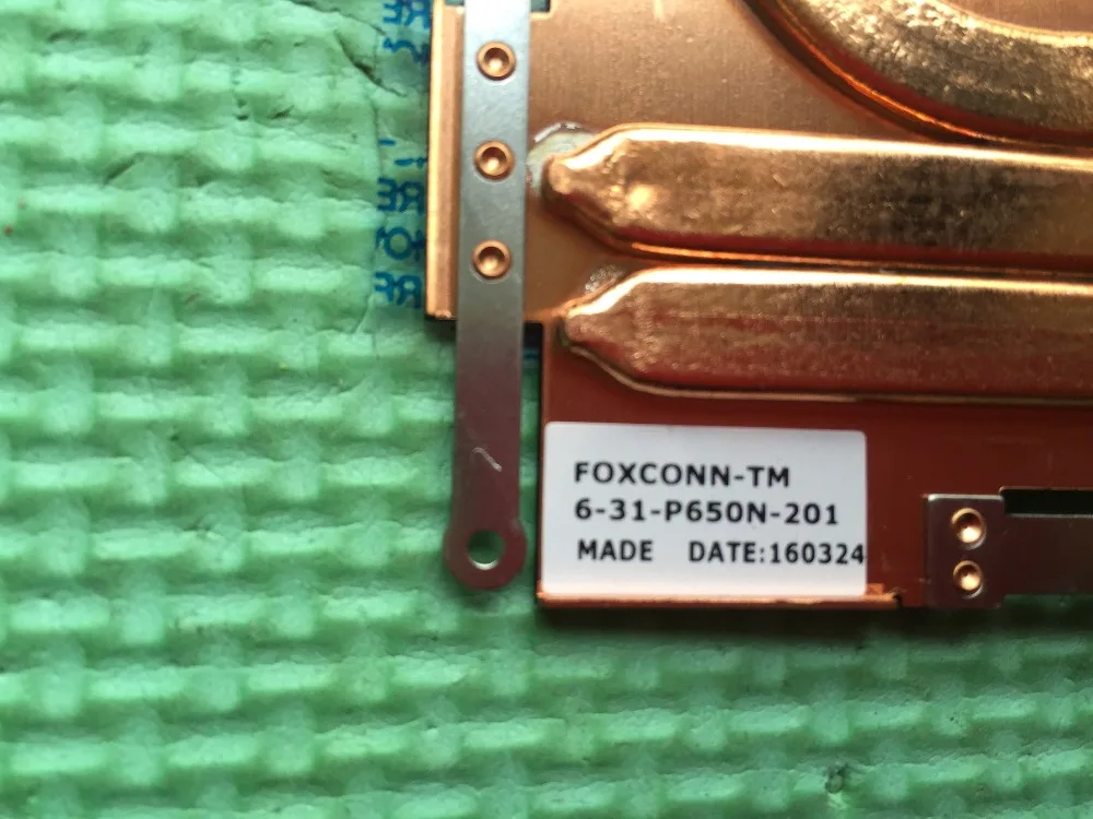 Helt Nye og original heatsink ventilator til Clevo P650N Z7 Z8 laptop køler radiatoren termisk modul 6-31-P650N-201